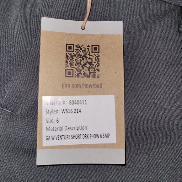 Giro Women's Venture Shorts, Gray, Size 6 - Retail: $100.00 - Picture 2 of 6